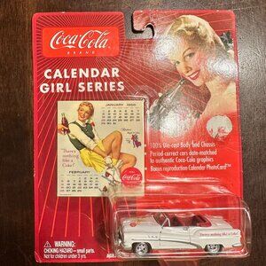 Johnny Lightning Coca-Cola Calendar Girl Series Die-Cast 1956 Corvette